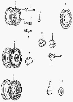 Колеса и колпак колеса